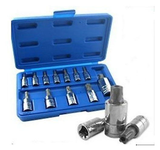 12pc 5-Point Tamper-Resistant Star Plus Bit Socket Set