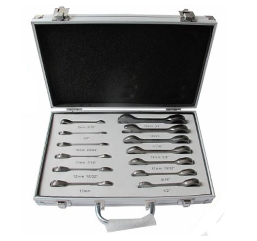 13Pc. Dumoetric Stubby Gear Wrench Set