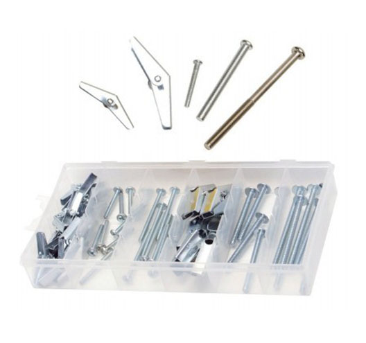 60pc.Toggle Wing and Bolt Assortment