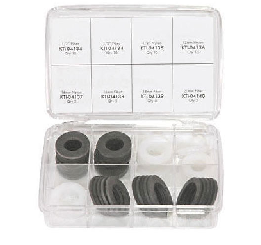 60 Piece Drain Plug Gasket Kit Nylon and Fiber