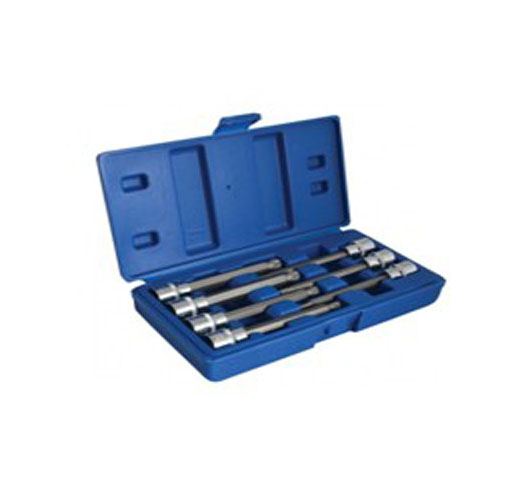 7PIECE 3/8"DRIVE METRIC LONG REACH SPLINE BIT SOCKET SET