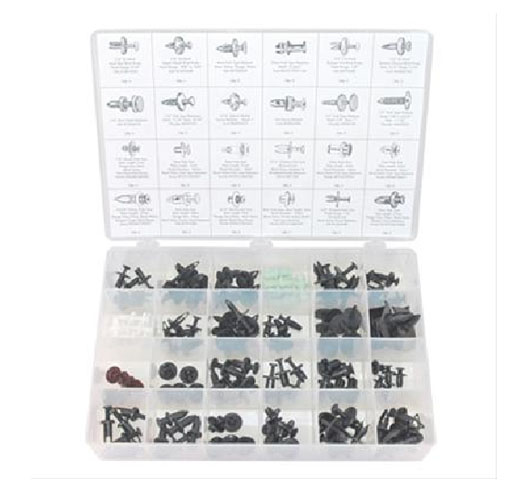 120-Piece Push-Type Retainer Kits