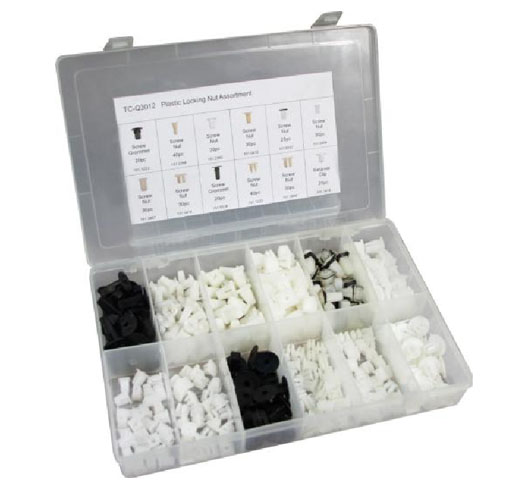350pc Plastic Locking Nut Assortment