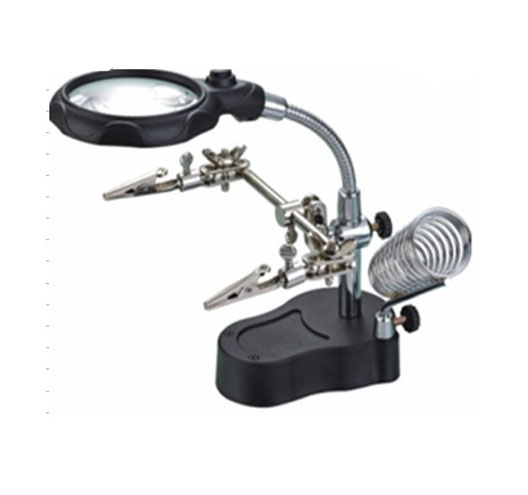 LED Lighting Magnifier With Auxiliary Clip