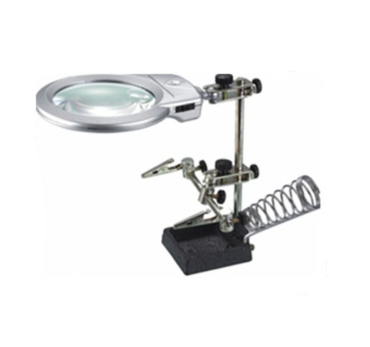 LED Lighting Magnifier With Auxiliary Clip