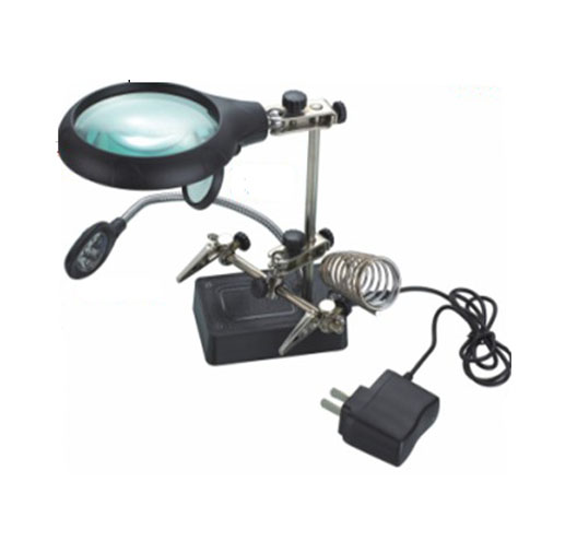 LED Lighting Magnifier With Auxiliary Clip