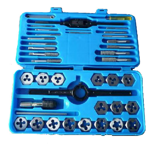 40PC Tap & Die Set Metric Plastic Box