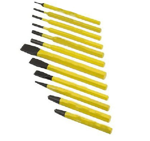 12 Pieces Punch And Chisel Kit