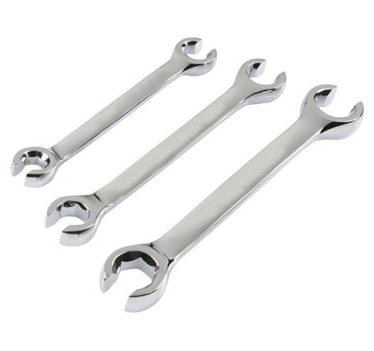 3-PieceFlare Nut Wrench Set, Metric