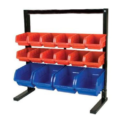 16PCS Bins Storage Rack With Magnetic Stripe