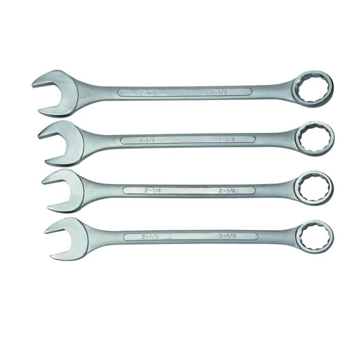 4PC Jumbo Sae Combination Wrench Set