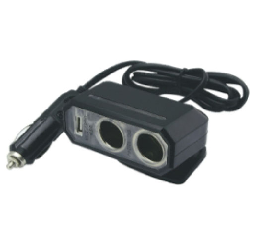 2 Way Socket With 1pc USB