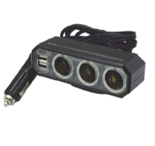 4 Ways Socket With 2pc USB