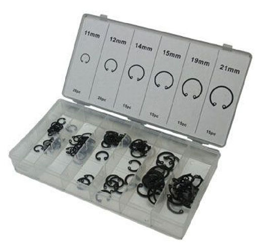 100pc Internal Snap Ring Assortment