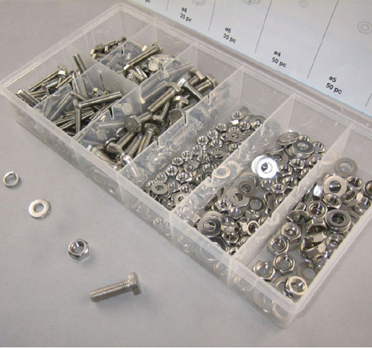 475pc  Nut and Bolt Assortment(S.S)