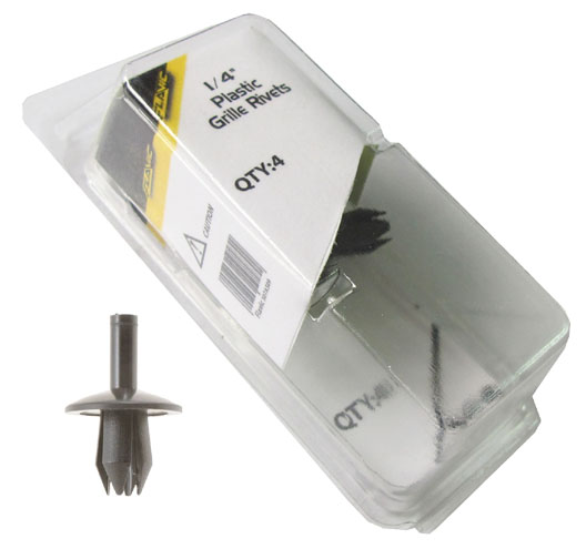 4PC. 1/4" Plastic Grille Rivets