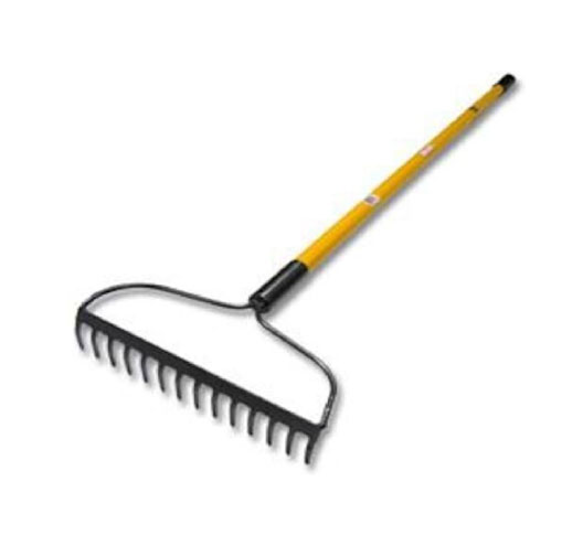 14 Teeth Garden Bow Rake With F/g Long-handle