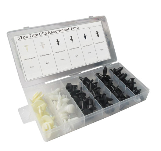 57pc Trim Clip Assortment-Ford