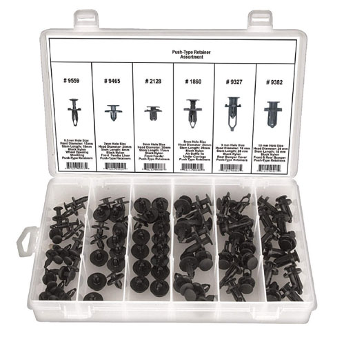82pc Push-Type Retainer Assortment