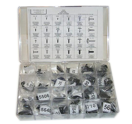 336pc Universal Shield Retainer Assortment