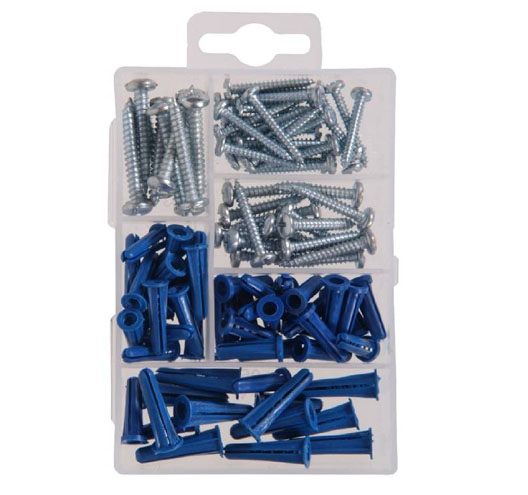 95pcs Small Anchors with Screws Assortment