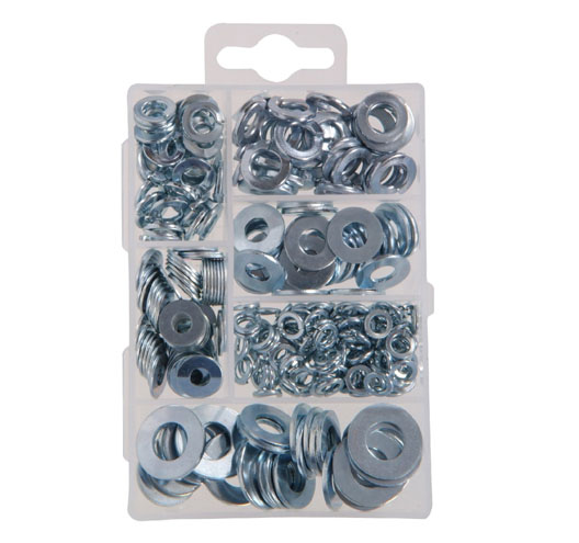 270pcs Small Flat and Lock Washer Assortment