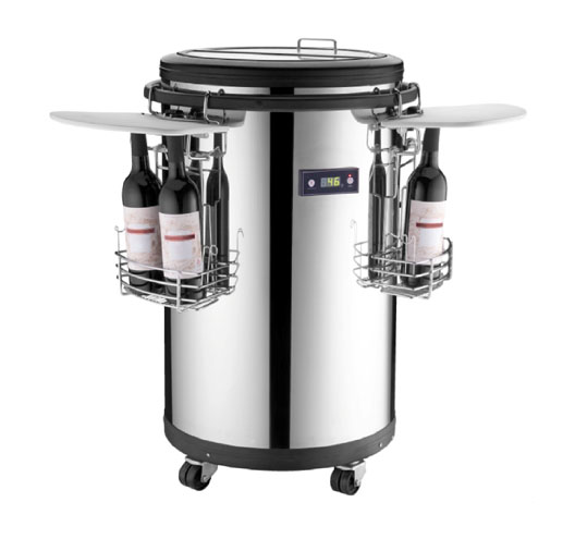 Party Cooler S/S Steel Door With LCD Temperature Disply