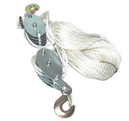Rope Pulley Block and Tackle Hoist