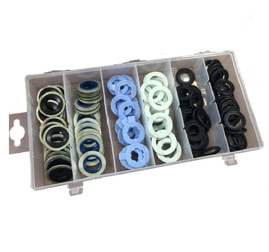 120pc Drain Plug Gasket Assortment-Ford