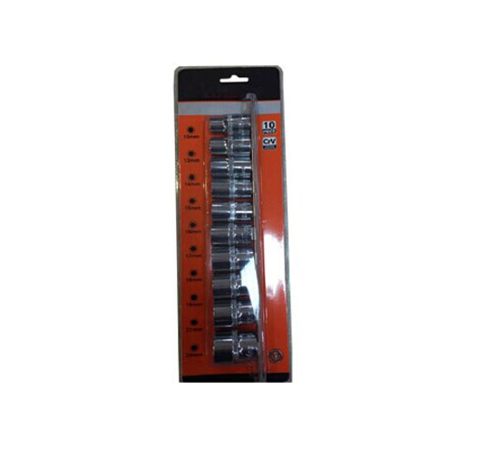 10PCS 1/2"DR. Shallow Socket Set