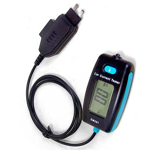 Car Fuse Connected Digital A (amperage) Tester