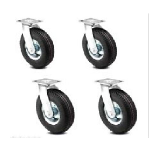 4PCS 10" Swivel Air Tire Caster