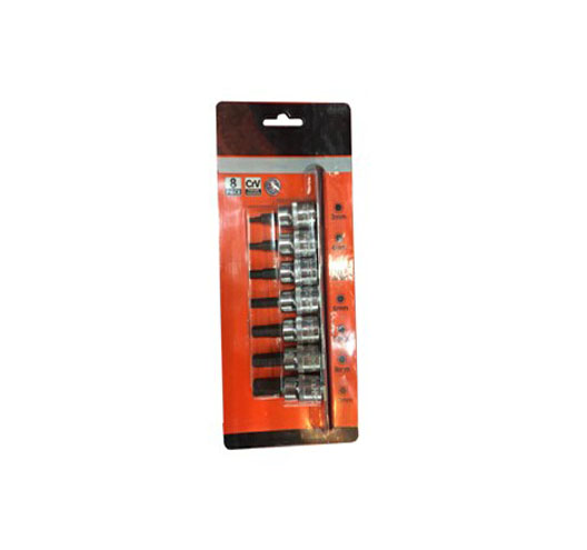 7PCS 3/8"DR.Tox Bit Socket Set(T20-25-27-30-40-45-50)