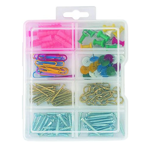 140Pcs Screw,Nail,Anchor Kit