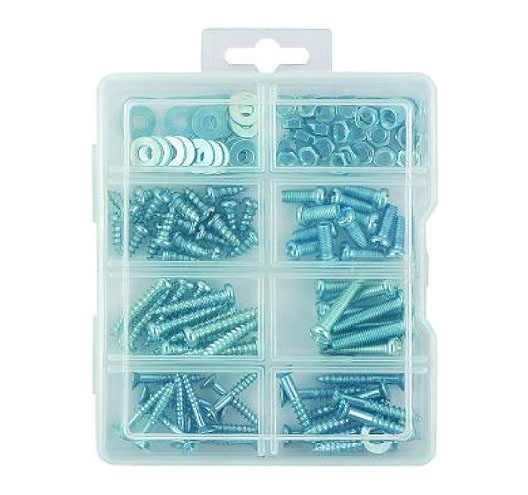 130Pcs Screw,Nut,Washer Set