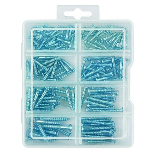 138Pcs Wood Screw Set