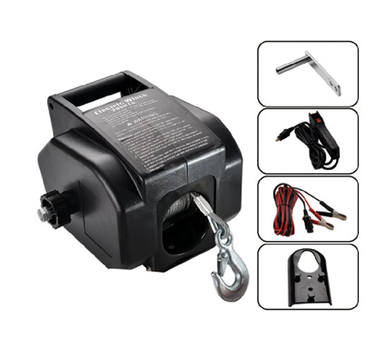 5000LBS 12V Boat Electric Winch(power in ,manually out)