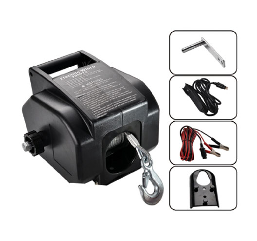 5000LBS 12V Boat Electric Winch(power in,power out)