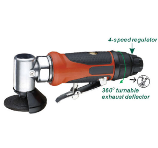  2-1/2"Air Angle Grinder (W/Thick Metal Guard, Swivel)