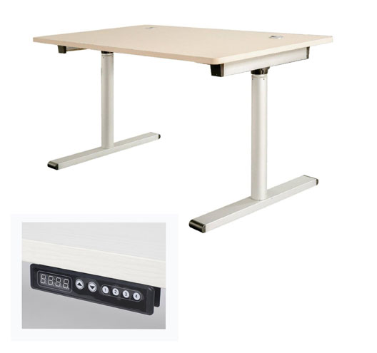 Single Motor Two-stage Aluminium Lifting Desk With Memory Controller