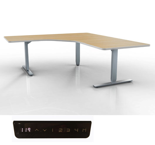 Three-motor Three-stage Steel Lifting Desk With Memory Controller