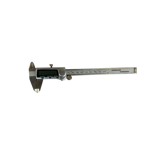 STAINLESS STEEL DIGTAL CALIPER WITH FRACTIONAL and DECIMAL DISPLAY