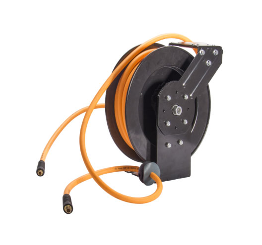 50 ft. x 3/8 in. Auto Rewind Air Hose Reel With Hybrid Air Hose