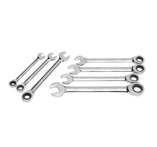 7-pc. 72 Teeth Ratcheting Combination Wrench Set (MM)