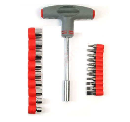 21PC SCREWDRIVER BITS SOCKET SET