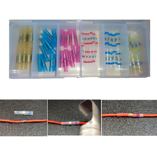 60pcs Heat Shrink Butt Connector & Heat Shrink Solder sleeve kit
