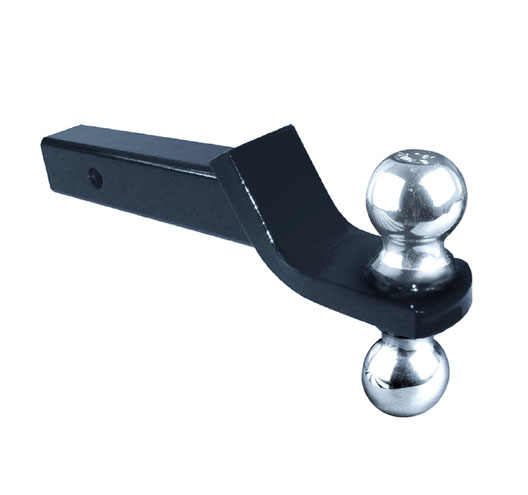 2 x 3/4 in. Dual Ball Mount-Chrome(Trailer Ball Size 2" & 1-7/8")