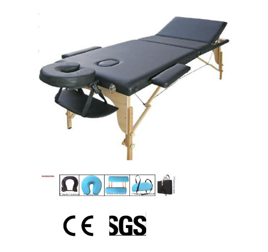 3-Section Portable Folding Wooden Massage Table 500LBS
