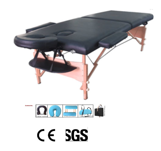 2-Section Portable Folding Wooden Massage Table 500LBS