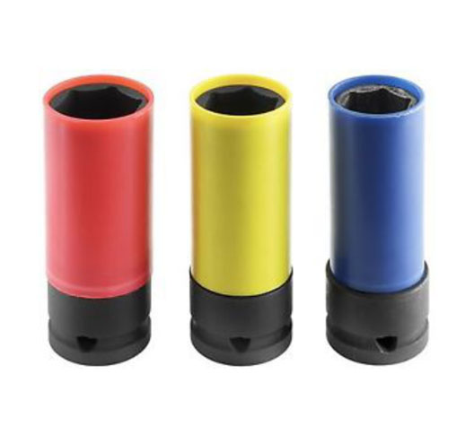 3Pcs 1/2"Dr. Alloy Wheel Impact Socket Set